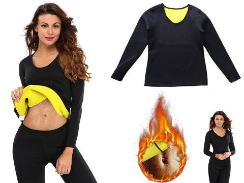 Koszulka neoprenowa fitness damska długi rękaw Koszulka neoprenowa fitness damska długi rękaw