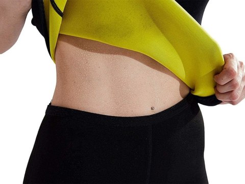 Koszulka neoprenowa fitness damska krótki rękaw Koszulka neoprenowa fitness damska krótki rękaw