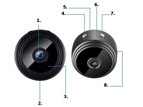 Kamera mini bezprzewodowa szpiegowska wifi full hd Kamera mini bezprzewodowa szpiegowska wifi full hd