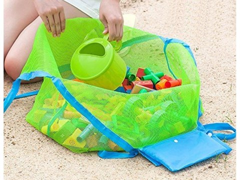 Torba na plażę zakupy zabawki plażowa lekka xxl worek torebka duża siatka Torba na plażę zakupy zabawki plażowa lekka xxl worek torebka duża siatka