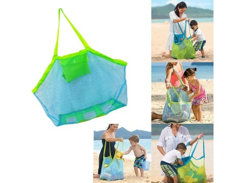 Torba na plażę zakupy zabawki plażowa lekka xxl worek torebka duża siatka Torba na plażę zakupy zabawki plażowa lekka xxl worek torebka duża siatka