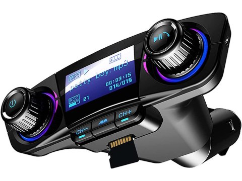 Transmiter fm bluetooth usb 5.0 wielofunkcyjny 8w1 Transmiter fm bluetooth usb 5.0 wielofunkcyjny 8w1