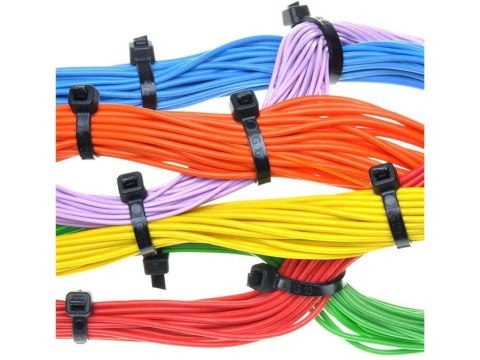 Opaski zaciskowe trytytki 3,6x200 100 szt czarne Opaski zaciskowe trytytki 3,6x200 100 szt czarne