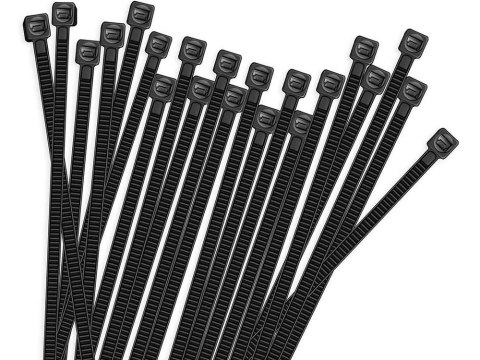 Opaski zaciskowe trytytki 3,6x200 100 szt czarne Opaski zaciskowe trytytki 3,6x200 100 szt czarne