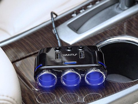 Rozdzielacz gniazda zapalniczki 2x usb ładowarka Rozdzielacz gniazda zapalniczki 2x usb ładowarka