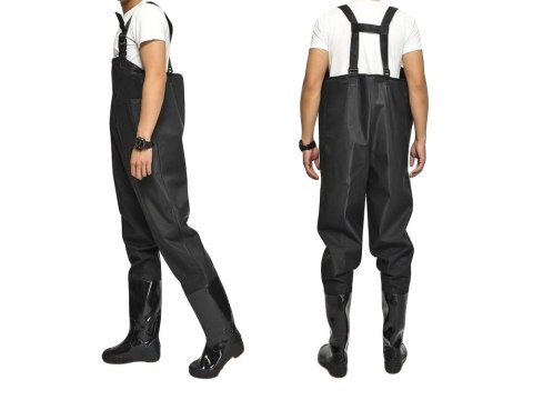 Wodery wędkarskie spodnie spodniobuty 44 szelki Wodery wędkarskie spodnie spodniobuty 44 szelki