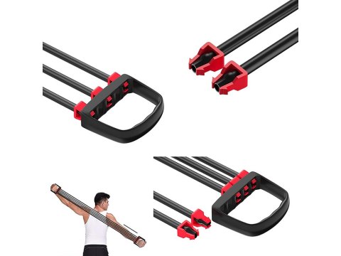 Ekspander do ćwiczeń 5 gum oporowych fitness Ekspander do ćwiczeń 5 gum oporowych fitness
