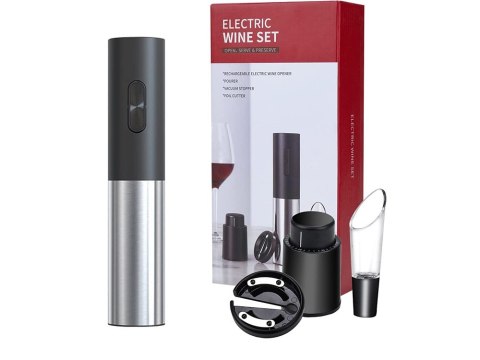 Elektryczny korkociąg otwieracz do wina zestaw Elektryczny korkociąg otwieracz do wina zestaw