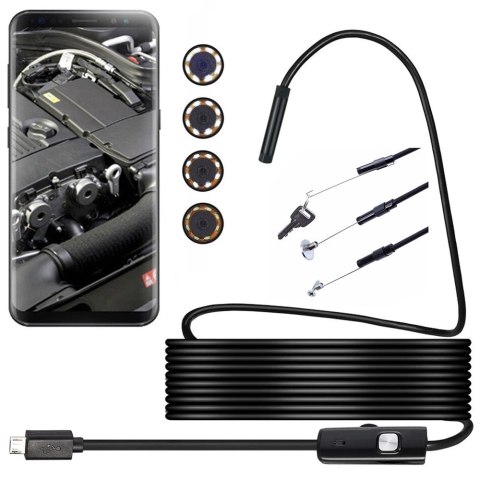 Endoskop kamera inspekcyjna android pc usb 5m led Endoskop kamera inspekcyjna android pc usb 5m led