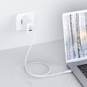 2W1 ŁADOWARKA SIECIOWA 2X USB-C USB 65W + KABEL USB-C BIAŁY