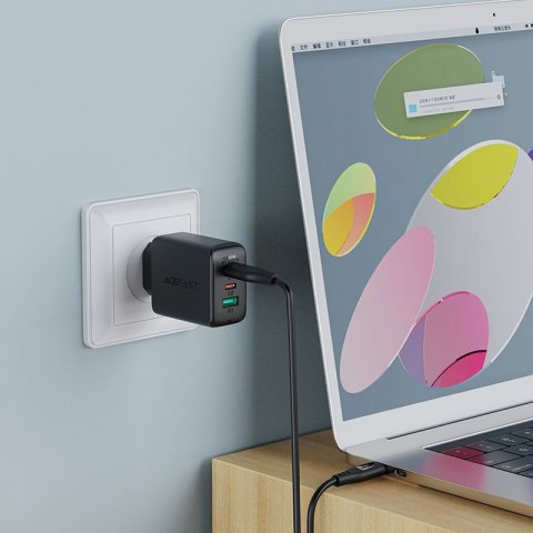 2W1 ŁADOWARKA SIECIOWA 2X USB-C USB 65W + KABEL USB-C BIAŁY 2W1 ŁADOWARKA SIECIOWA 2X USB-C USB 65W + KABEL USB-C BIAŁY