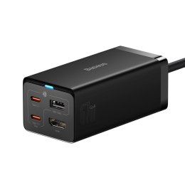 2W1 ŁADOWARKA SIECIOWA GAN5 PRO + HUB KONWERTER HDMI 4K 2X USB-C USB-A CZARNY