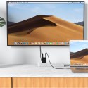 2W1 ŁADOWARKA SIECIOWA Z KABLEM USB-C + PRZEJŚCIÓWKA ADAPTER USB-C - HDMI 4K CZARNA