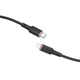 KABEL PRZEWÓD DO IPHONE MFI USB-C - LIGHTNING 30W 3A 1.2M CZARNY