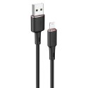 KABEL PRZEWÓD DO IPHONE MFI USB - LIGHTNING 2.4A 1.2M CZARNY