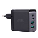 ŁADOWARKA SIECIOWA GAN 67W 2X USB 2X USB-C + KABEL USB-C 1.2M CZARNY