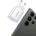 SZYBKA ŁADOWARKA SIECIOWA GAN 2X USB-C 45W QC PD BIAŁA