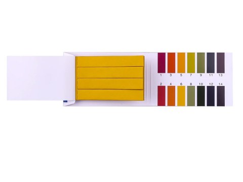 Papierki lakmusowe paski pomiar ph 1-14 80 szt Papierki lakmusowe paski pomiar ph 1-14 80 szt