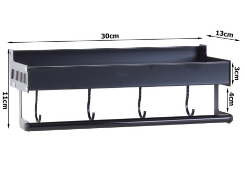 Półka kuchenna wisząca ścienna wieszak organizer Półka kuchenna wisząca ścienna wieszak organizer