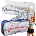 Siatka do gry w siatkówkę 9,5x1m z linką i torbą sport plażowa