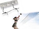 Siatka do gry w siatkówkę 9,5x1m z linką i torbą sport plażowa