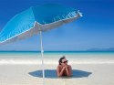 Parasol plażowy ogrodowy balkonowy duży xxl z filtrem uv 170 cm składany