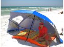 Parasol plażowy parawan namiot ogrodowy składany 2w1 xxl duży z filtrem uv