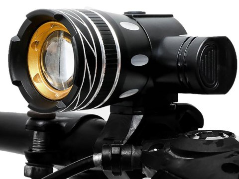 Lampka na rower rowerowa led t6 zestaw przód tył Lampka na rower rowerowa led t6 zestaw przód tył