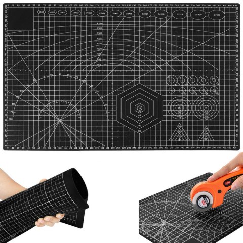 Mata do cięcia samogojąca a3 modelarska dwustronna Mata do cięcia samogojąca a3 modelarska dwustronna