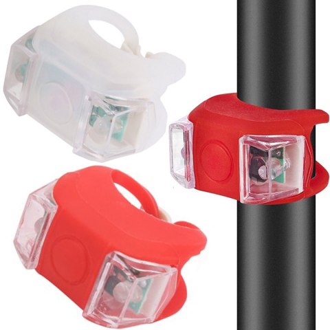 Oświetlenie rowerowe lampki led przód tył 2 szt Oświetlenie rowerowe lampki led przód tył 2 szt