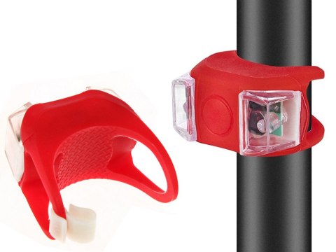 Oświetlenie rowerowe lampki led przód tył 2 szt Oświetlenie rowerowe lampki led przód tył 2 szt