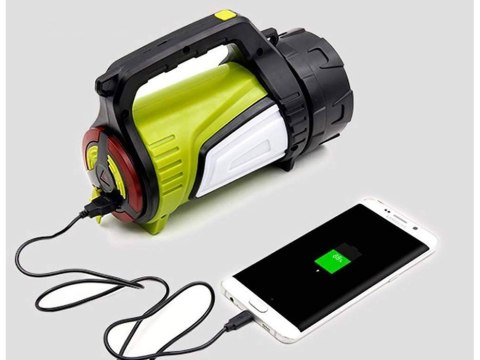 Latarka akumulatorowa led szperacz powerbank mocna Latarka akumulatorowa led szperacz powerbank mocna