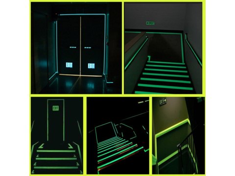 Taśma fluorescencyjna świecąca w ciemności 3m Taśma fluorescencyjna świecąca w ciemności 3m