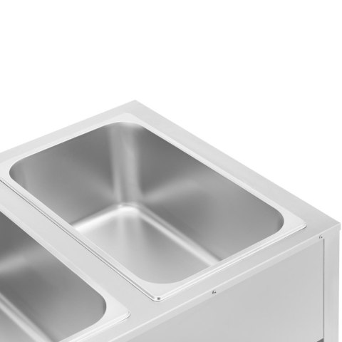 BEMAR PODGRZEWACZ GASTRONOMICZNY Z PODSTAWĄ WOLNOSTOJĄCY 2 X GN 1/1 1265 W BEMAR PODGRZEWACZ GASTRONOMICZNY Z PODSTAWĄ WOLNOSTOJĄCY 2 X GN 1/1 1265 W