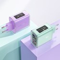 ŁADOWARKA SIECIOWA GAN 65W 3 PORTY 1X USB 2X USB-C ZIELONA