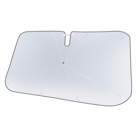 PARASOL PRZECIWSŁONECZNY ODBLASKOWY NA PRZEDNIĄ SZYBĘ DO AUTA COOLRIDE 131X69CM CZARNY PARASOL PRZECIWSŁONECZNY ODBLASKOWY NA PRZEDNIĄ SZYBĘ DO AUTA COOLRIDE 131X69CM CZARNY