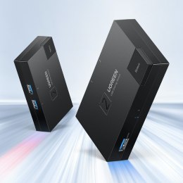 SWITCH PRZEŁĄCZNIK USB 3.0 DWUKIERUNKOWY NA DWA KOMPUTERY CZARNY