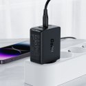 SZYBKA ŁADOWARKA SIECIOWA GAN 2X USB-C USB-A PPS PD QC4+ 65W CZARNA