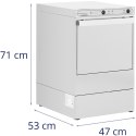 ZMYWARKA WOLNOSTOJĄCA DO SZKŁA NACZYŃ KOSZ 40 X 40 CM DO 30 CYKLI/H 2900 W