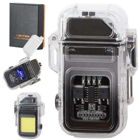 Zapalniczka plazmowa z lampką led elektryczna usb Zapalniczka plazmowa z lampką led elektryczna usb