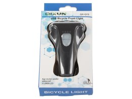 Lampka rowerowa przednia dioda 5 led usb na rower