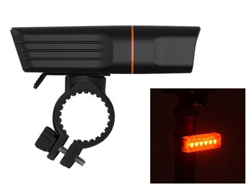 Lampka rowerowa przód tył zestaw do roweru led usb Lampka rowerowa przód tył zestaw do roweru led usb