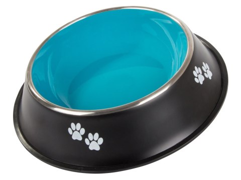Miska dla psa metalowa antypoślizgowa guma 150ml Miska dla psa metalowa antypoślizgowa guma 150ml
