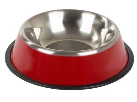 Miska dla psa metalowa antypoślizgowa napisy 150ml Miska dla psa metalowa antypoślizgowa napisy 150ml