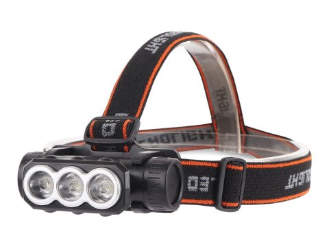 Latarka czołowa czołówka akumulatorowa 3x led Latarka czołowa czołówka akumulatorowa 3x led