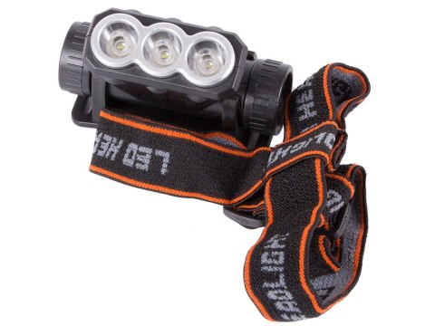 Latarka czołowa czołówka akumulatorowa 3x led Latarka czołowa czołówka akumulatorowa 3x led