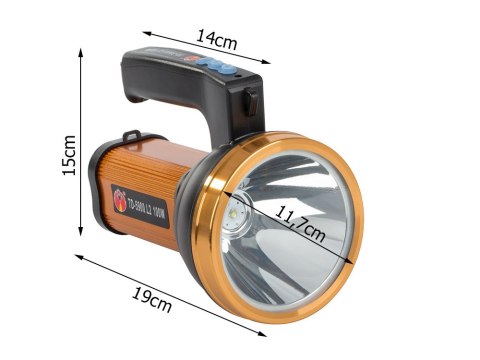 Mocna latarka akumulatorowa szperacz biwakowa led Mocna latarka akumulatorowa szperacz biwakowa led