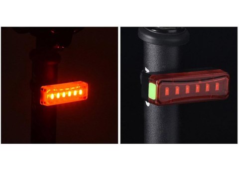 Tylna lampka rowerowa oświetlenie led usb roweru Tylna lampka rowerowa oświetlenie led usb roweru