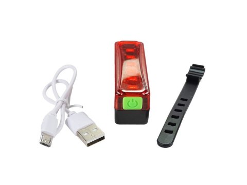 Tylna lampka rowerowa oświetlenie led usb roweru Tylna lampka rowerowa oświetlenie led usb roweru