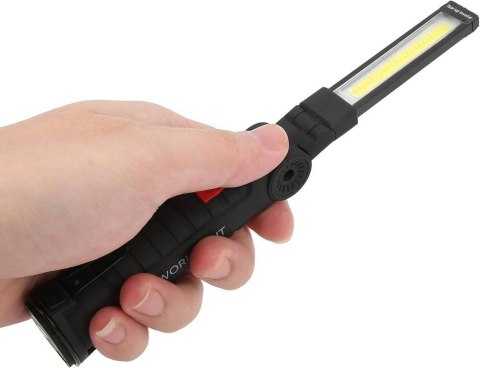 Lampa latarka warsztatowa z magnesem + hak składana do warsztatu usb 5w1 Lampa latarka warsztatowa z magnesem + hak składana do warsztatu usb 5w1
